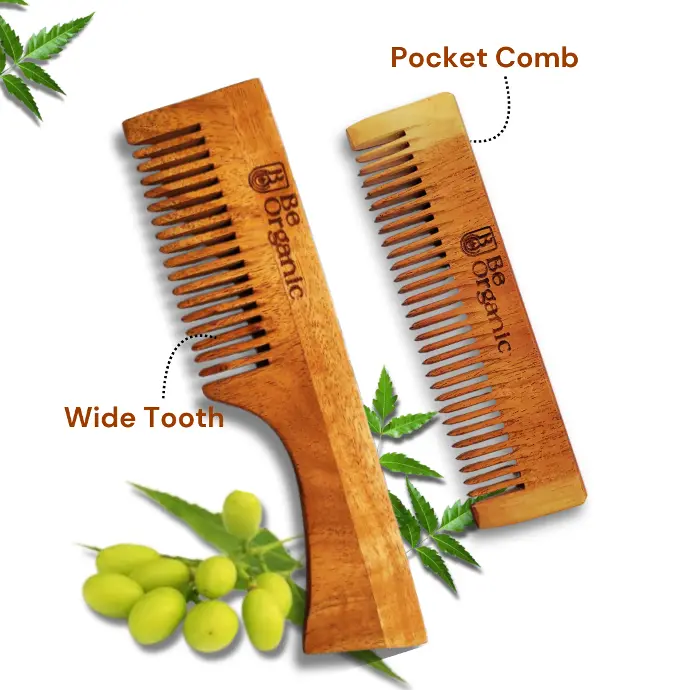 Oil Treated Pure Kacchi Neem Wooden Comb